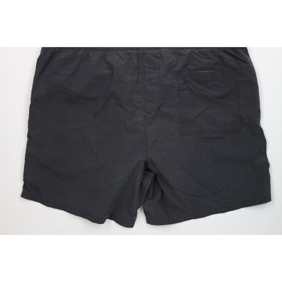 Vintage 90s Hobie Surfing Mens XL Faded Spell Out Lined Swim Trunks Shorts Black - Picture 13 of 15